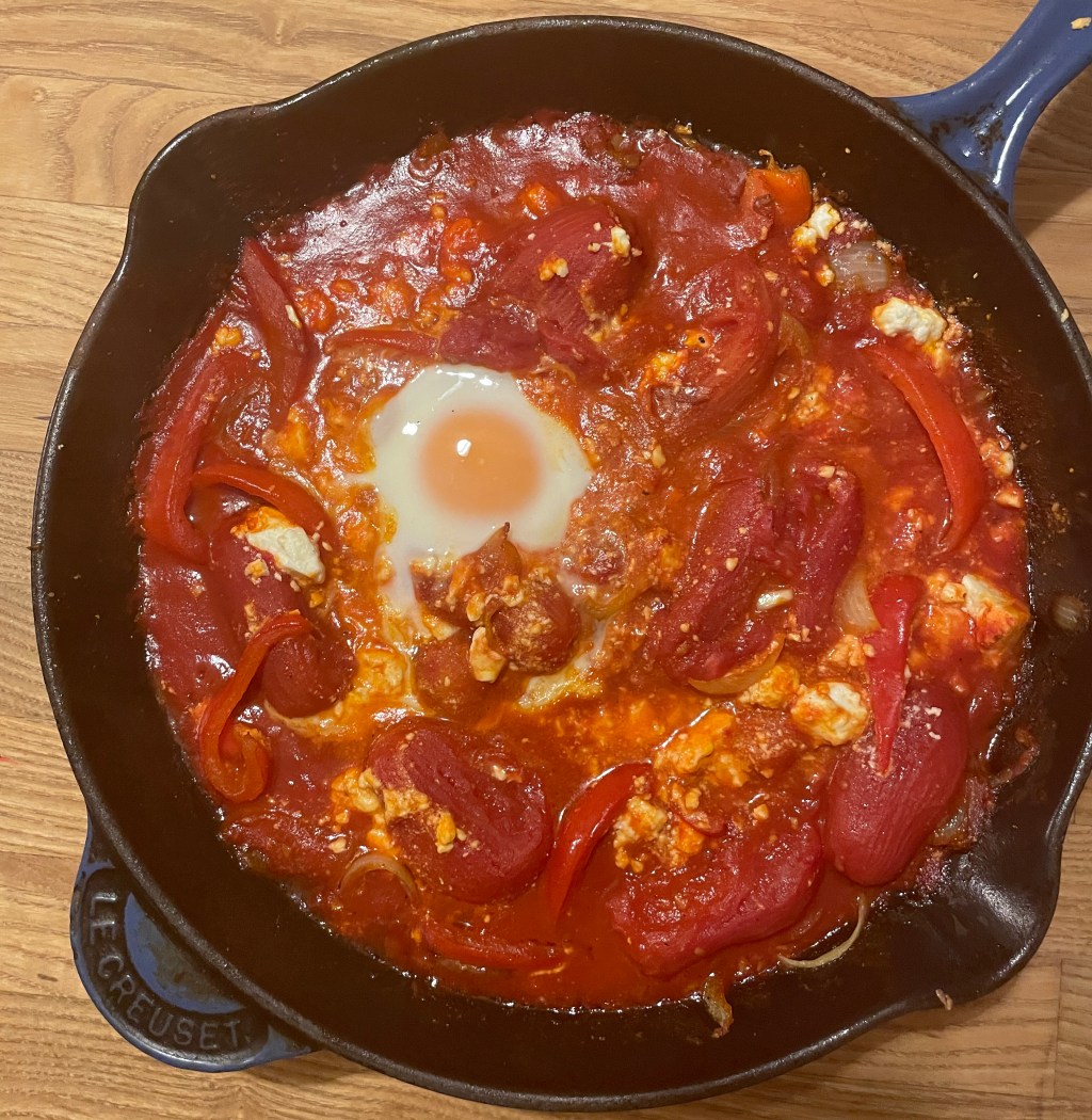 Shakshuka with mozzarella